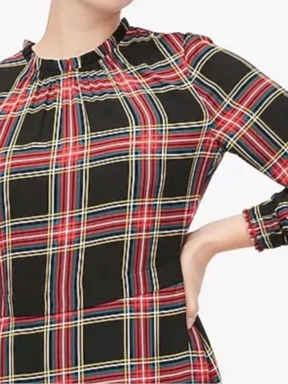 J. Crew Tartan Midi Dress